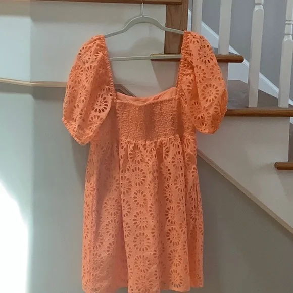 Precious orange Lilly Pulitzer baby doll dress size 10 - Picture 3 of 8
